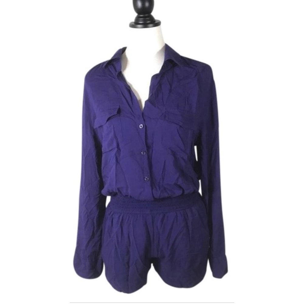 Bcbgeneration Roll Up Sleeve Romper/Jumpsuit